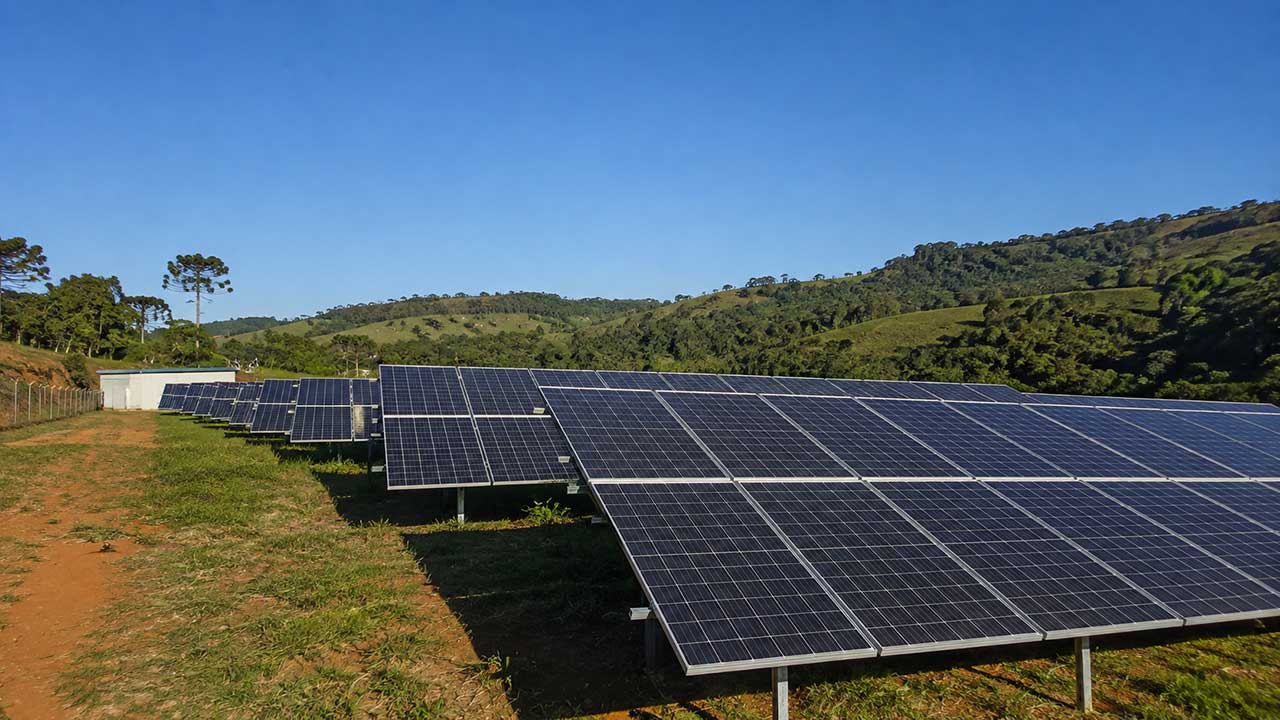 Usina de energia renovável participante da cooperativa SISBRA no Paraná